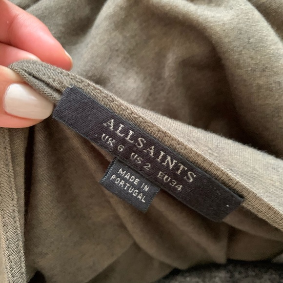 Flash sale! 🎉 All Saints drape wrap dress NWOT - Picture 2 of 3